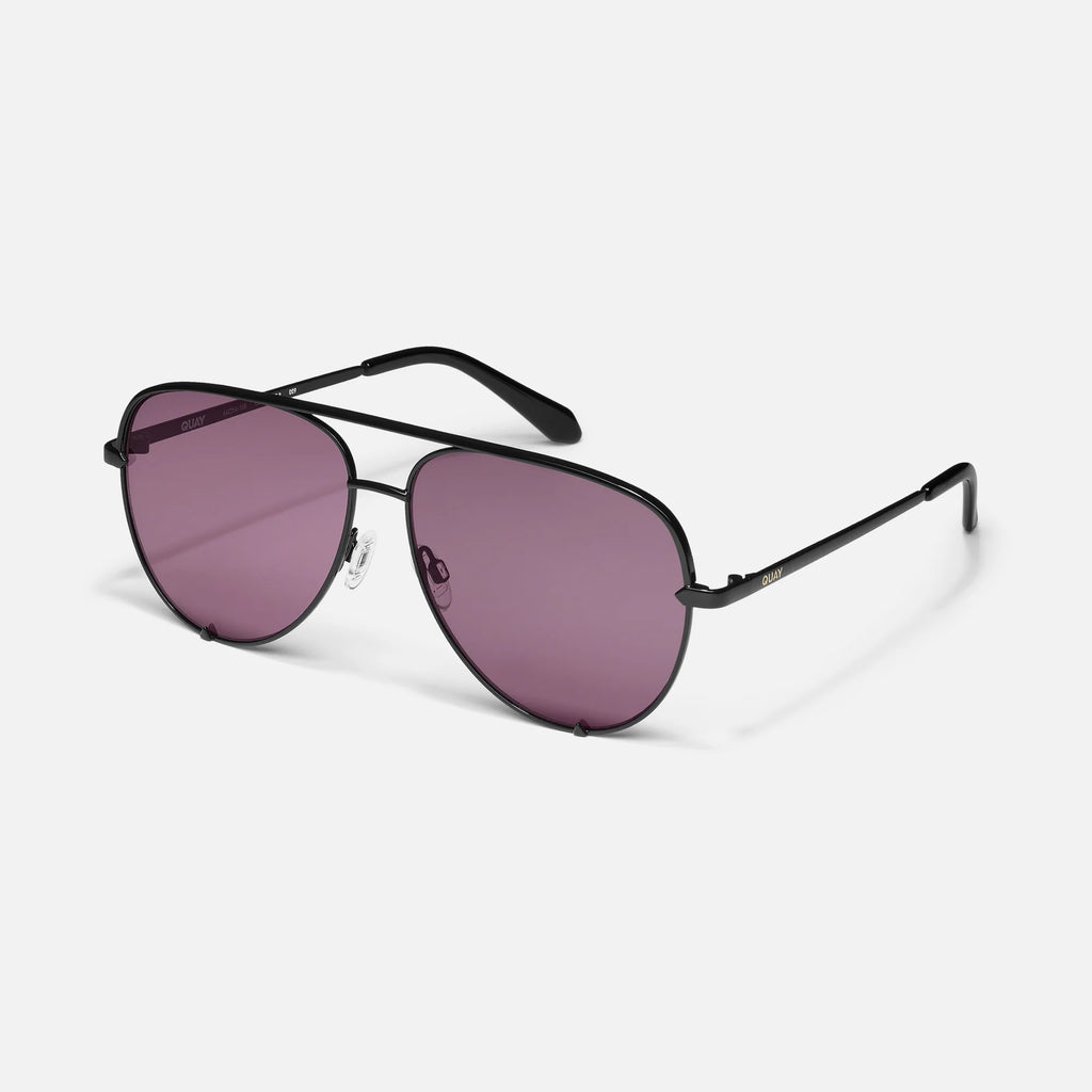 Quay High Key Sunglasses COLOR: Black/Black Pink Fade SIZE: Extra Large Quay Australia | Accessories | Quay High Key Sunglasses  main image 4