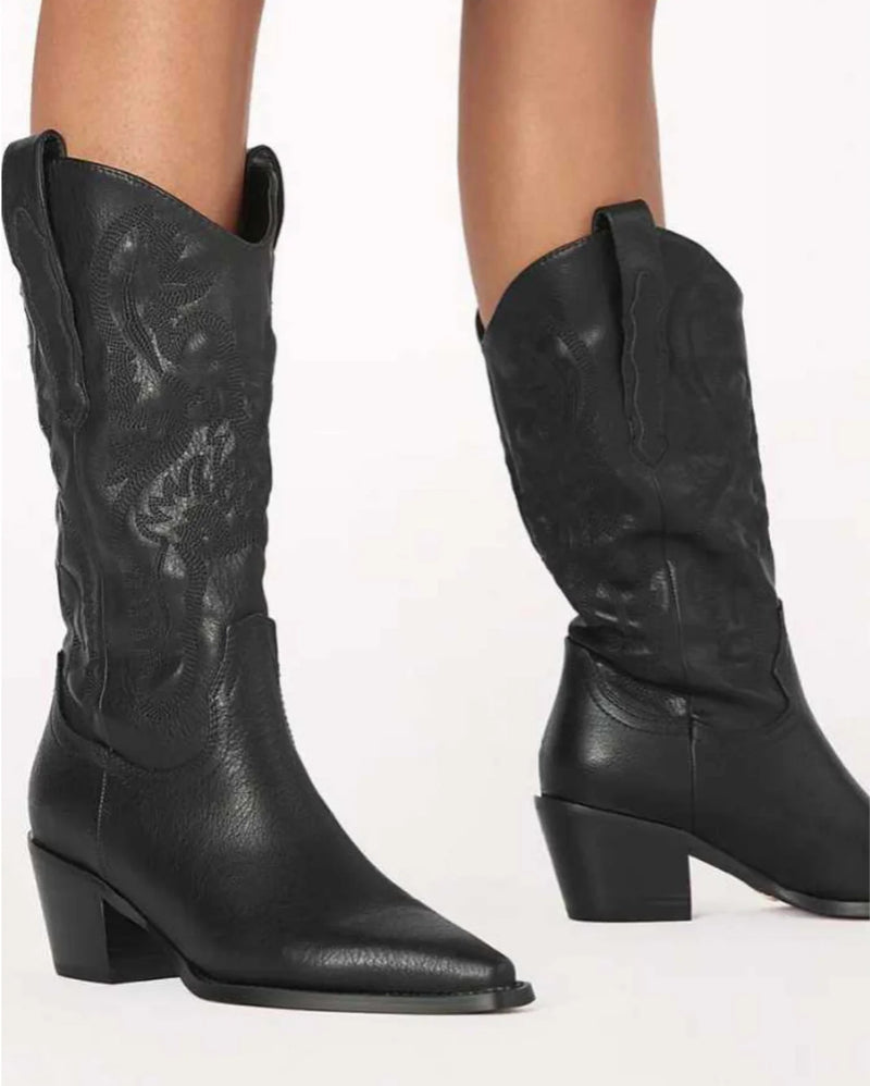 BILLINI DANILO WESTERN BOOT - BLACK