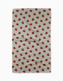 GEOMETRY KITCHEN TEA TOWELS - BERRY PATCH