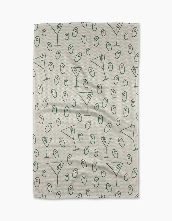 GEOMETRY KITCHEN TEA TOWELS - DIRTY MARTINI