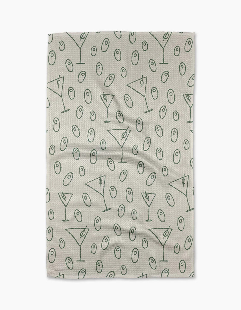 GEOMETRY KITCHEN TEA TOWELS - DIRTY MARTINI