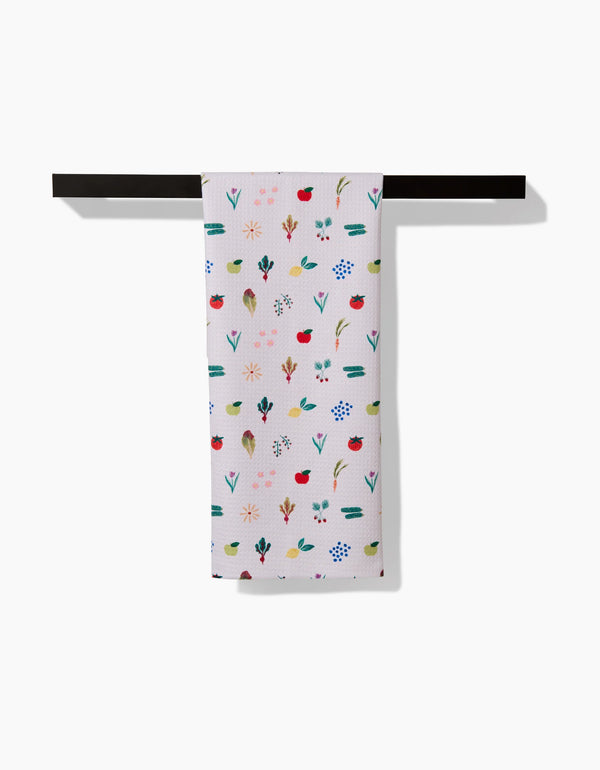 GEOMETRY KITCHEN TEA TOWELS - FRESH PRODUCE