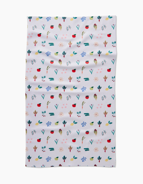 GEOMETRY KITCHEN TEA TOWELS - FRESH PRODUCE