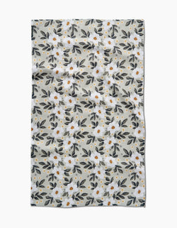 GEOMETRY KITCHEN TEA TOWELS - PAINTED SPRING FLOWERS