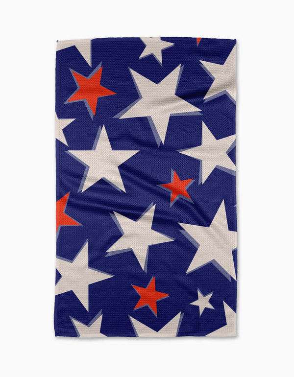 GEOMETRY KITCHEN TEA TOWELS - SHADOWED STARS