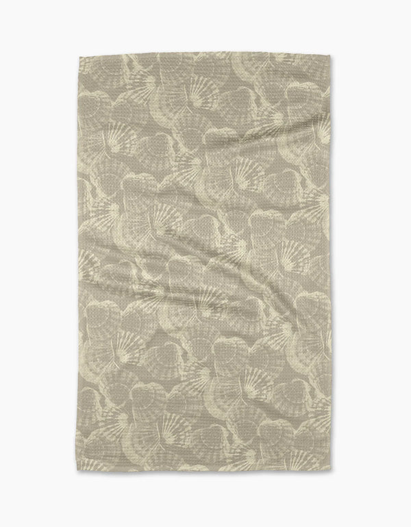 GEOMETRY KITCHEN TEA TOWELS - SHELL WHISPER