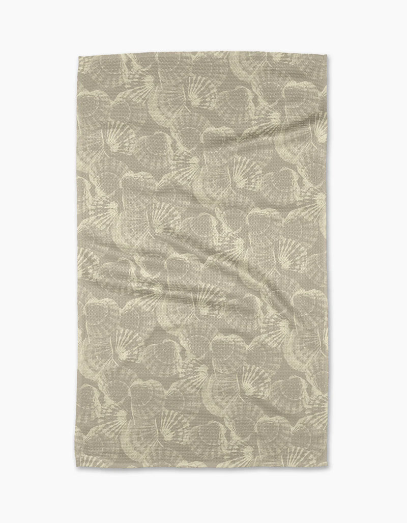 GEOMETRY KITCHEN TEA TOWELS - SHELL WHISPER