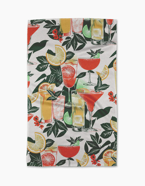 GEOMETRY KITCHEN TEA TOWELS - SUMMER REFRESHMENTS