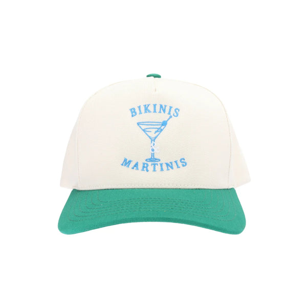 BIKINIS AND MARTINIS TRUCKER HAT - GREEN