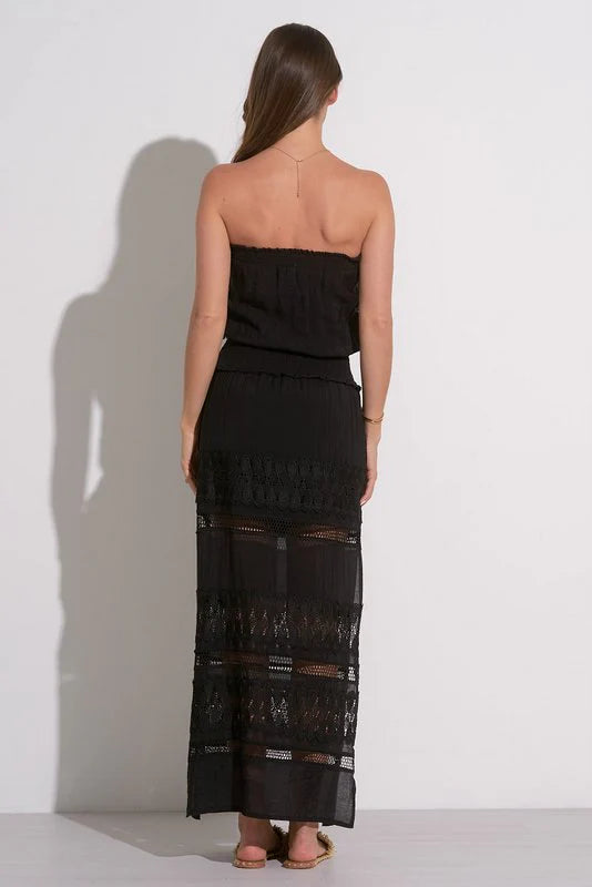 ELAN ATHENA STRAPLESS MAXI - BLACK