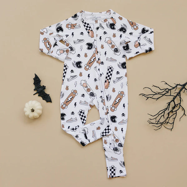 BAMBOO ZIP ROMPER - SK8ER