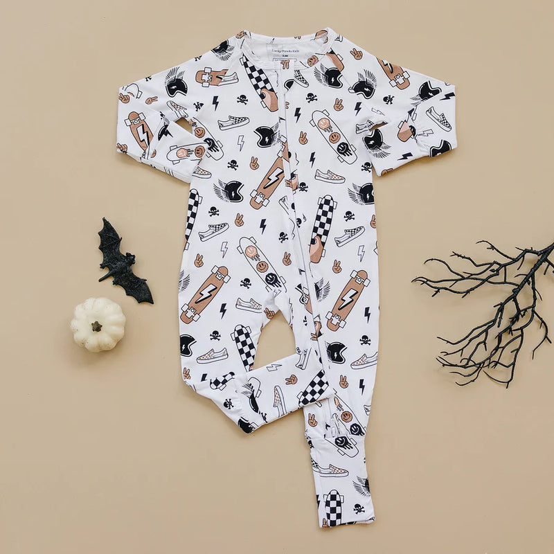 BAMBOO ZIP ROMPER - SK8ER