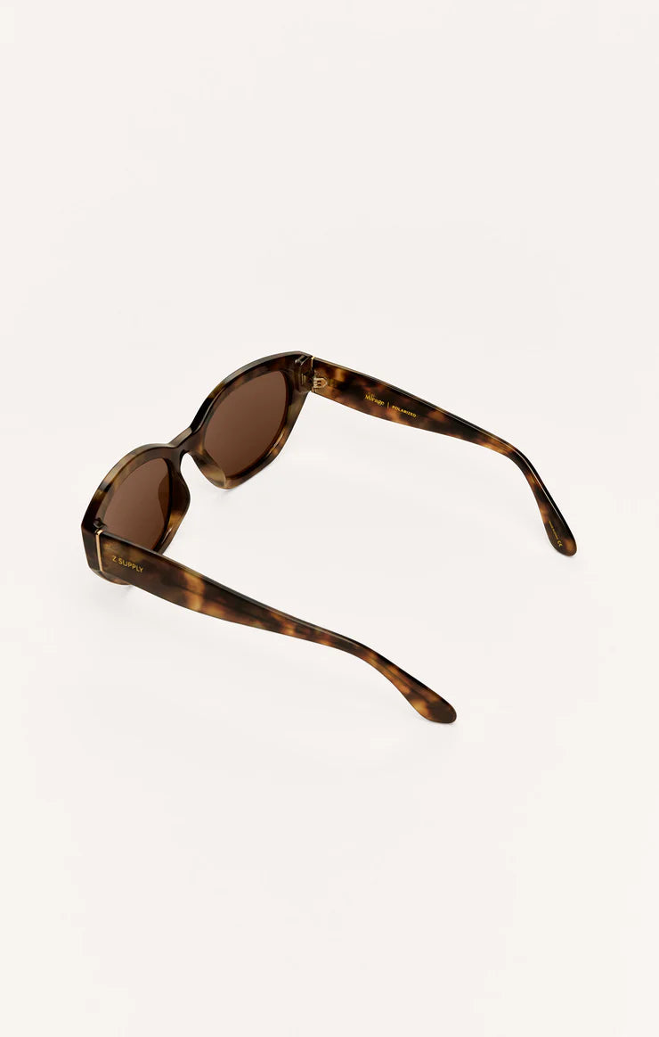 Z SUPPLY MIRAGE POLARIZED SUNGLASSES - BROWN TORT/BROWN