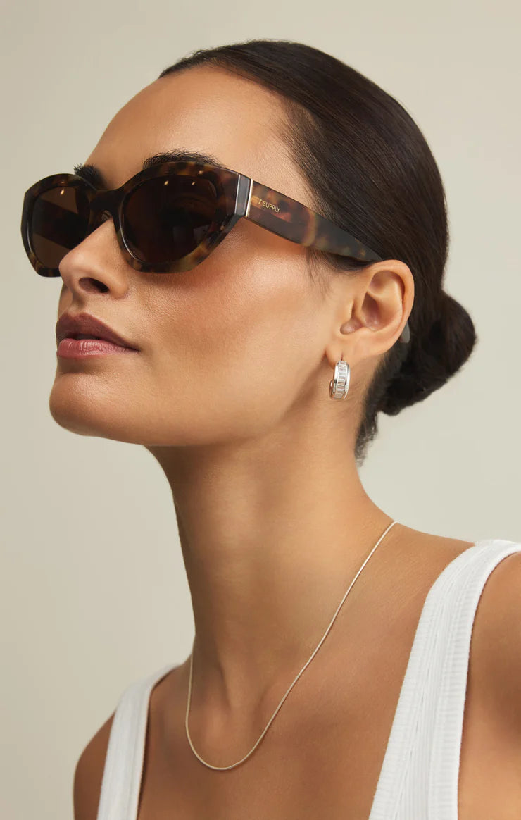 Z SUPPLY MIRAGE POLARIZED SUNGLASSES - BROWN TORT/BROWN