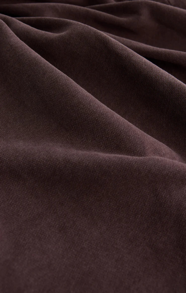 Z SUPPLY ALL DAY KNIT JACKET - CHOCOLATE CHERRY