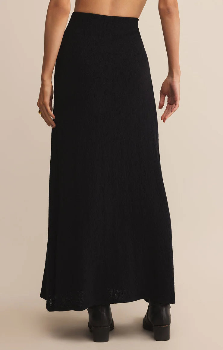 Z SUPPLY TIBI MESH MIDI SKIRT - BLACK