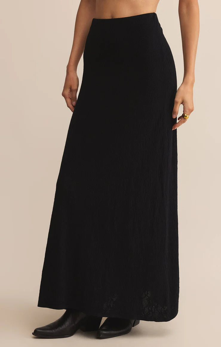 Z SUPPLY TIBI MESH MIDI SKIRT - BLACK