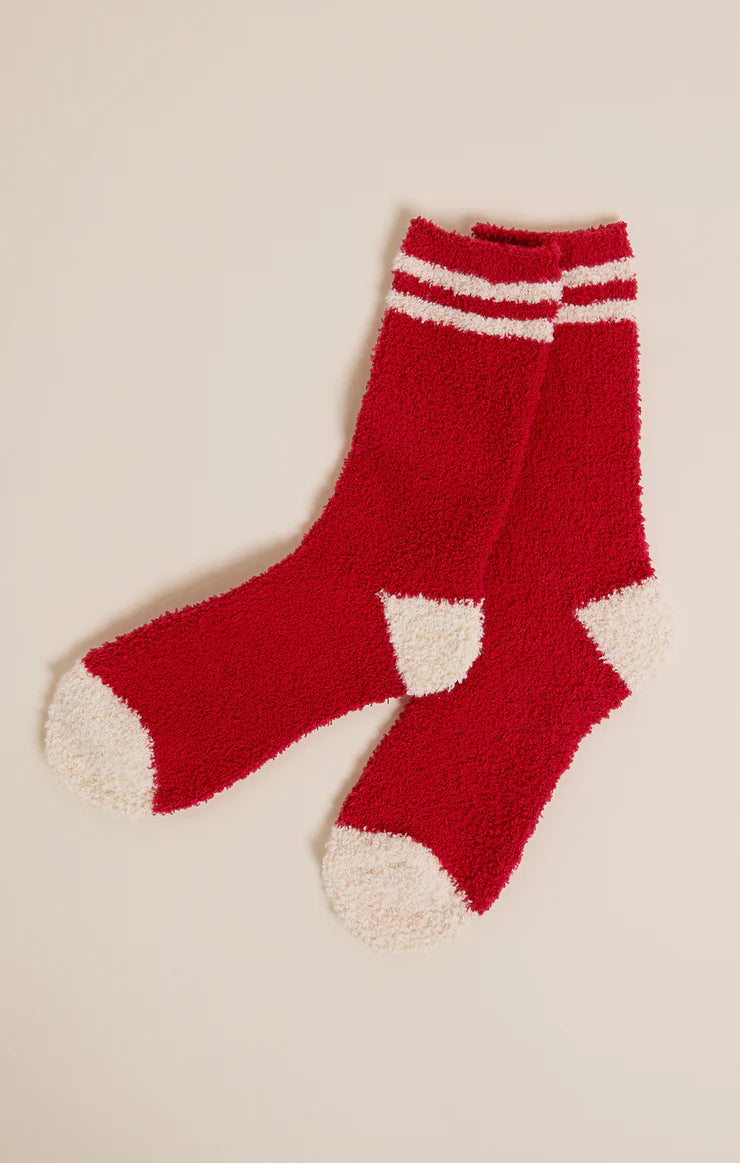 Z SUPPLY 2 PACK APRES SOCKS - HAUTE RED