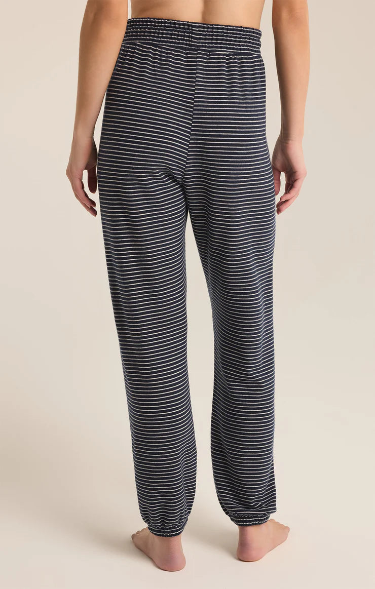 Z SUPPLY LOUNGE STRIPE JOGGER - ECLISPE