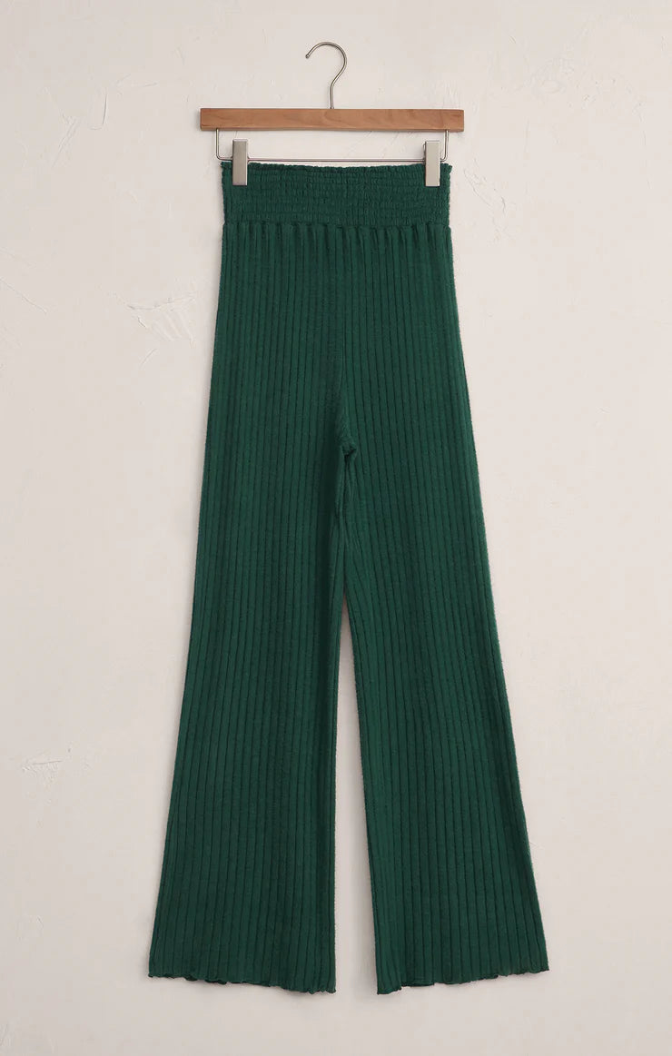 Z SUPPLY DAWN SMOCKED RIB PANT - MISTLETOE