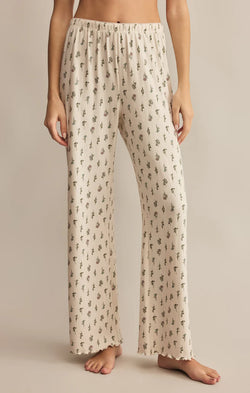 Z SUPPLY SABRINA FLORAL PRINT PANT - CRYSTAL