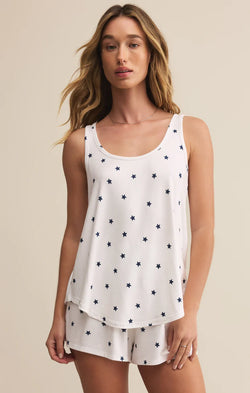 Z SUPPLY THIS LOVE MINI STARS TANK - WHITE