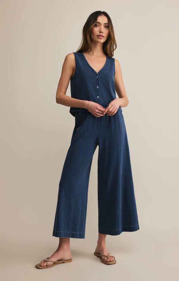 Z SUPPLY SCOUT JERSEY DENIM PANT - INDIGO