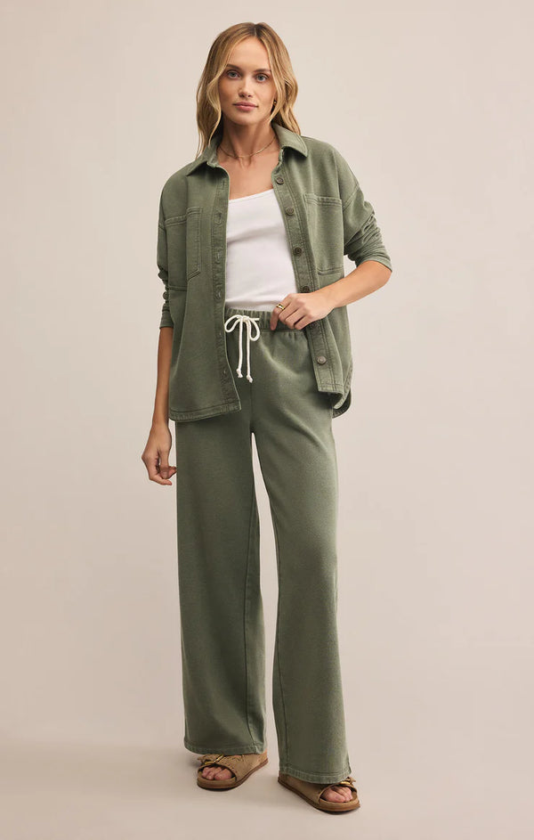 Z SUPPLY HUNTER KNIT PANT - HUNTER GREEN