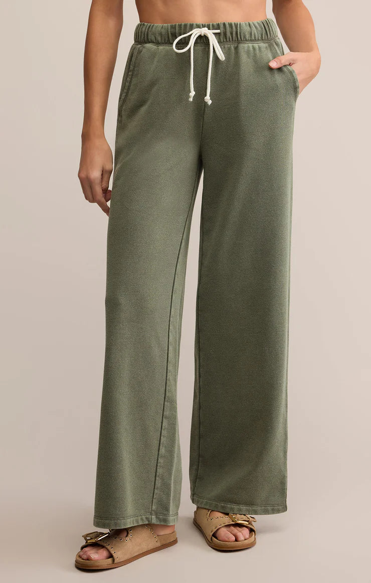 Z SUPPLY HUNTER KNIT PANT - HUNTER GREEN