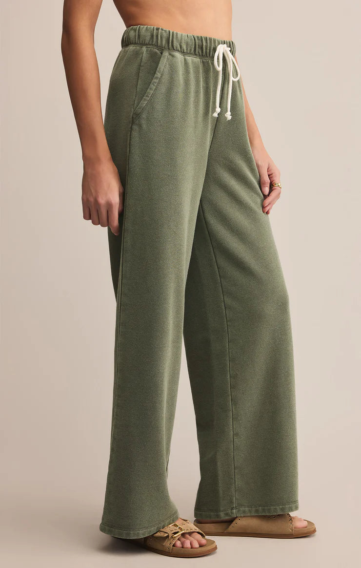 Z SUPPLY HUNTER KNIT PANT - HUNTER GREEN