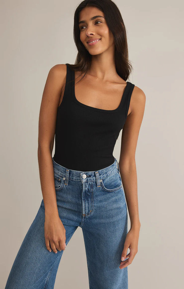 Z SUPPLY DANYA RIB TANK - BLACK