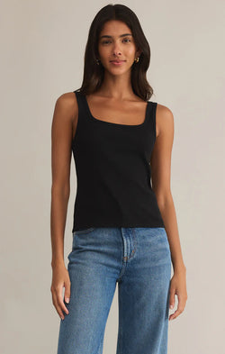 Z SUPPLY DANYA RIB TANK - BLACK