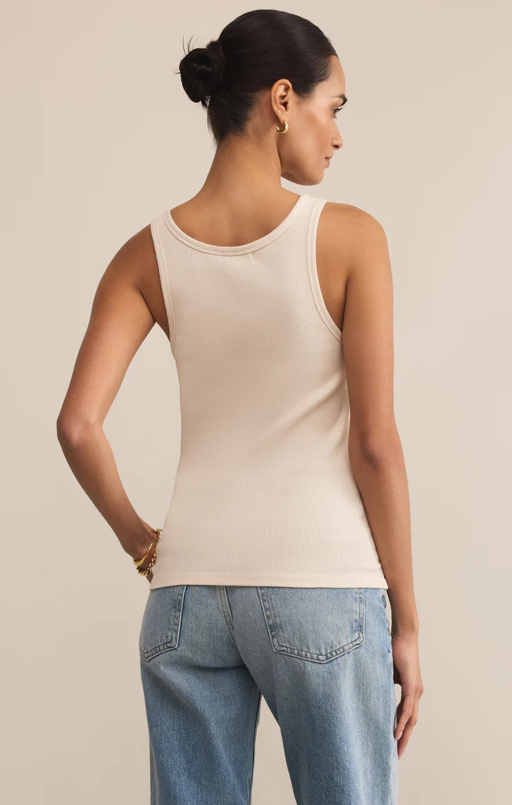 Z SUPPLY CLASSIC SCOOP RIB TANK - CRYSTAL