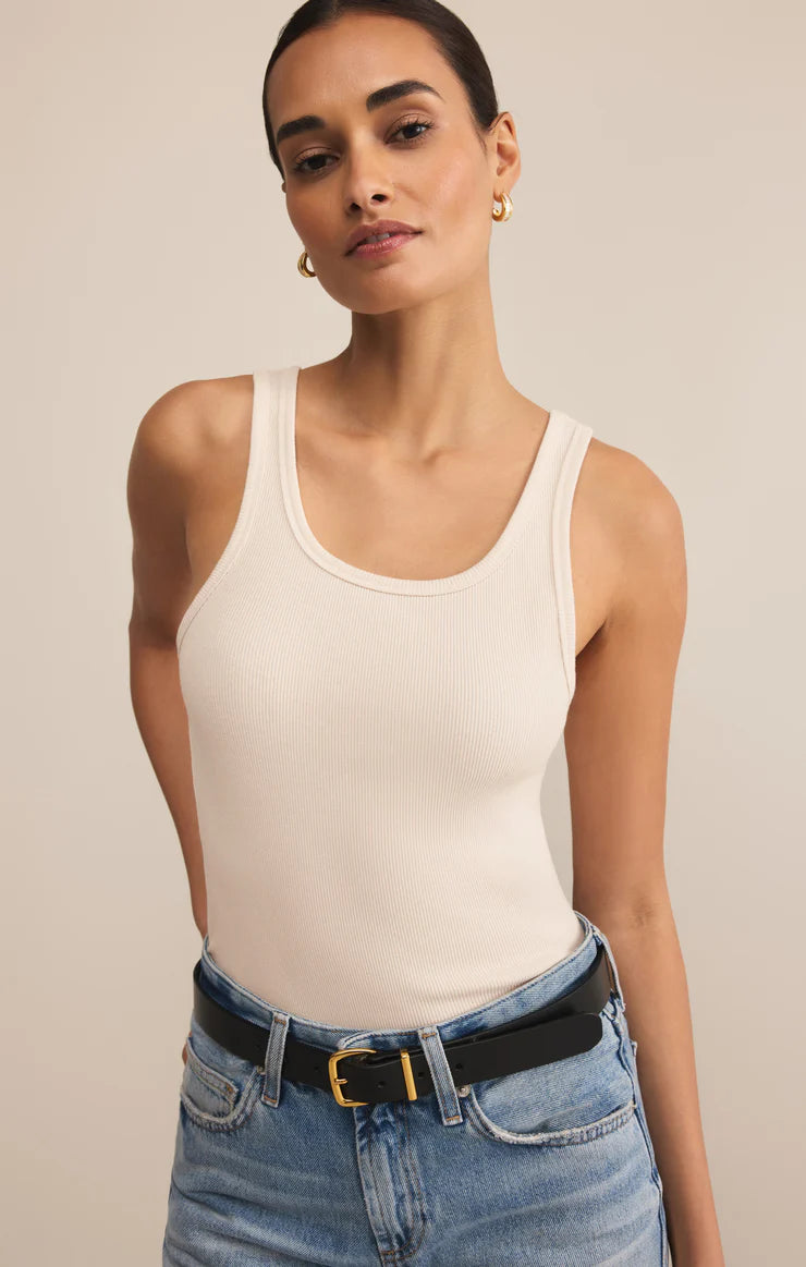Z SUPPLY CLASSIC SCOOP RIB TANK - CRYSTAL