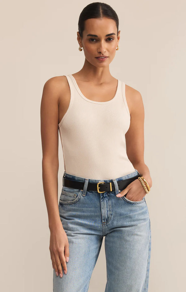 Z SUPPLY CLASSIC SCOOP RIB TANK - CRYSTAL