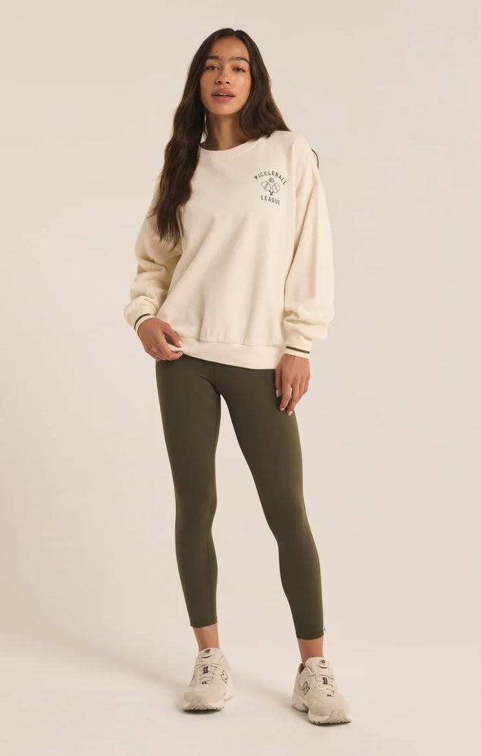 Z SUPPLY PICKLEBALL SWEATSHIRT - SANDSTONE – CAllie Girl