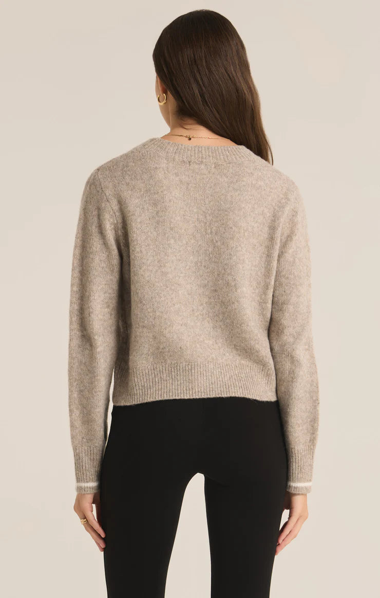 Z SUPPLY AMOUR MILAN SWEATER - HEATHER TAUPE