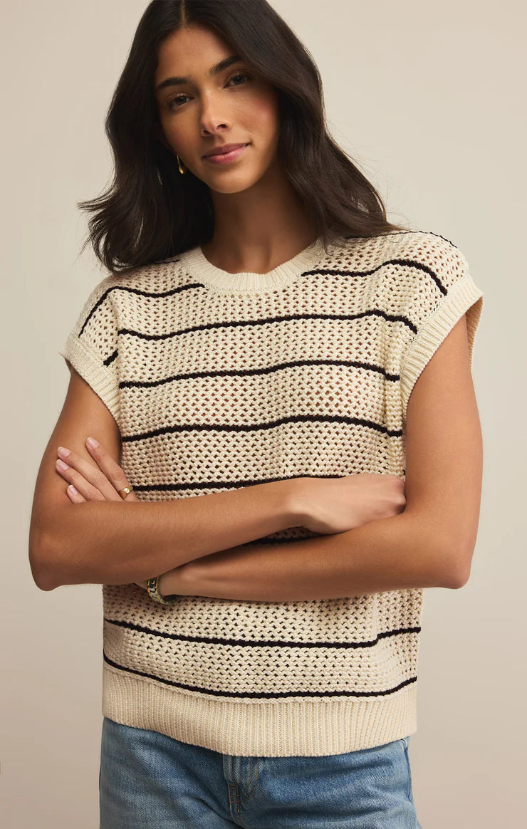Z SUPPLY INES SWEATER - SEA SALT