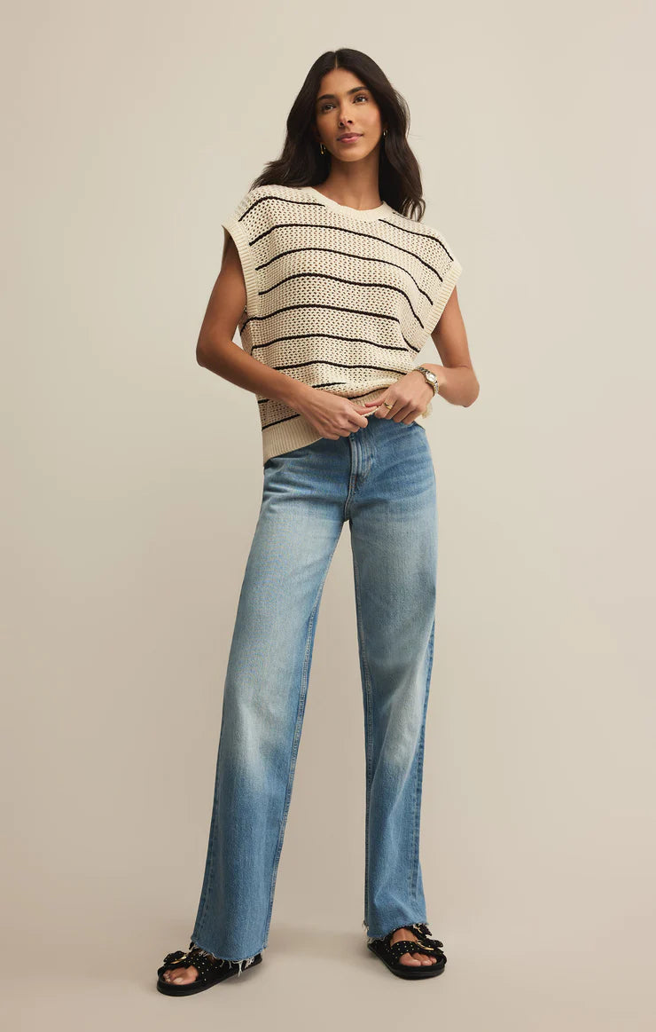 Z SUPPLY INES SWEATER - SEA SALT