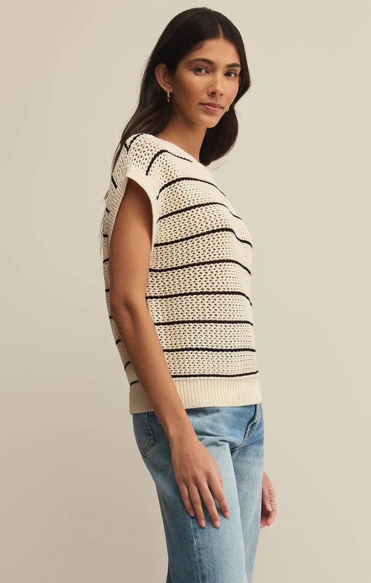 Z SUPPLY INES SWEATER - SEA SALT