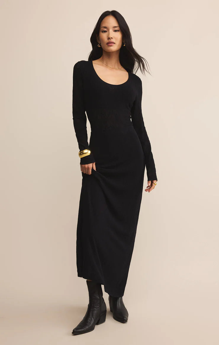 Z SUPPLY TIBI COOP MESH TOP - BLACK