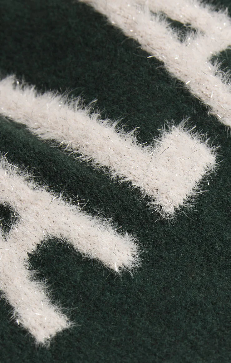 Z SUPPLY HOLIDAY CHEER SWEATER - GARLAND GREEN