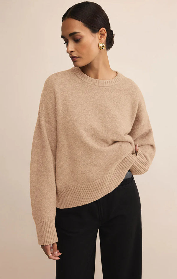 Z SUPPLY CIRRUS COZY SWEATER - MACAROON