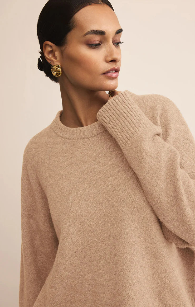 Z SUPPLY CIRRUS COZY SWEATER - MACAROON