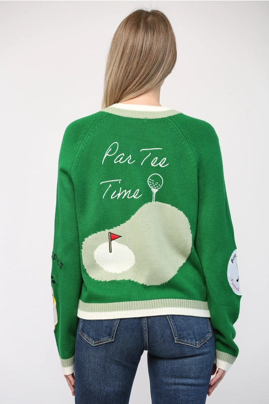 GOLD PATCH SWEATER - FIELD GREEN