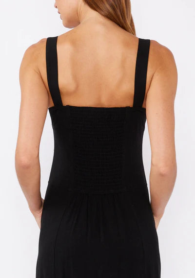 NEW GIRL MIDI DRESS - BLACK