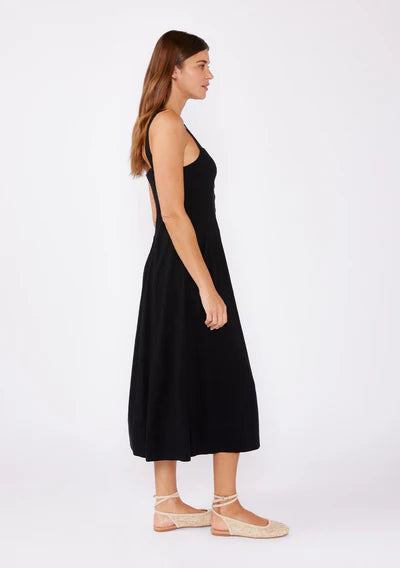 NEW GIRL MIDI DRESS - BLACK