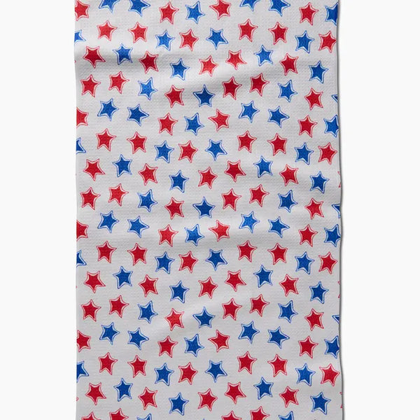 GEOMETRY KITCHEN TEA TOWELS - FUNKY STARS