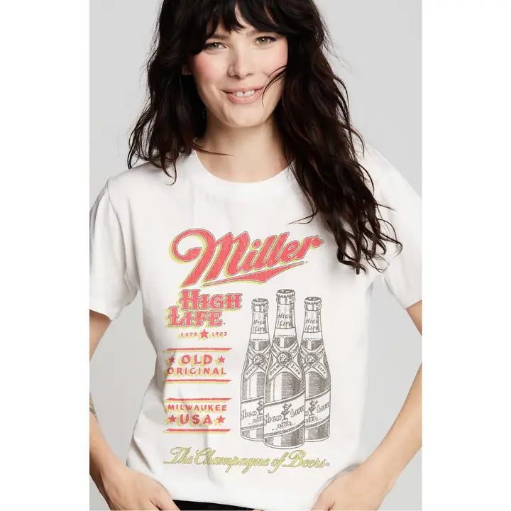 MILLER HIGH LIFE TEE - WHITE