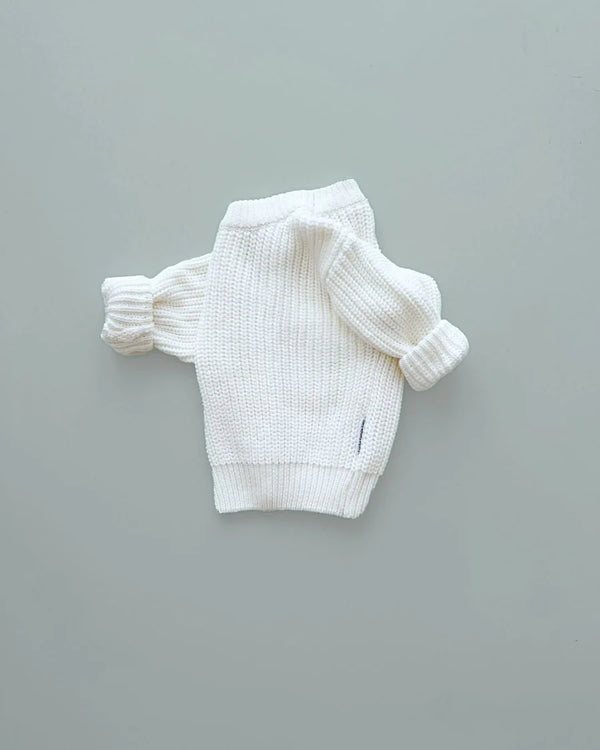 CHUNKY KNIT SWEATER - MILK
